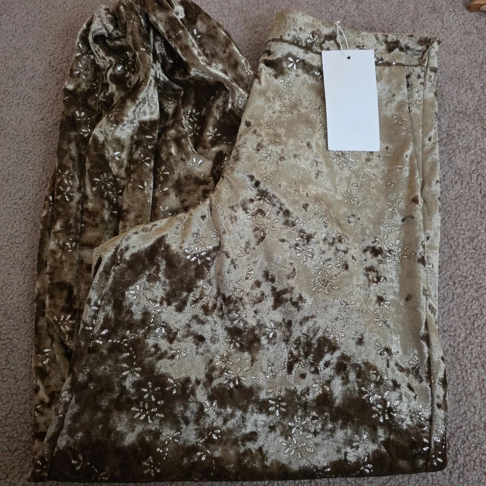 ZARA VELVET BALLOON PANTS